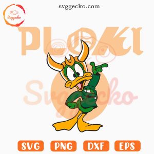 Plucky Duck Loki SVG, Ploki SVG PNG EPS DXF Cut Files Cricut