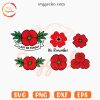 Poppy Flower Bundle SVG, Lest We Forget SVG, Remembrance SVG PNG Digital Download
