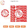 Phillie Phanatic Red October SVG, Retro Wavy Phillies SVG, Funny Philly Baseball SVG PNG Cricut