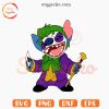 Joker Stitch SVG, Gotham City SVG, Funny Stitch Supervillain Custom SVG PNG Cricut