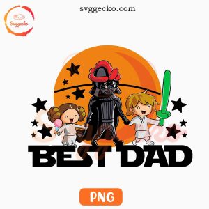 Darth Vader Best Dad PNG, Princess Leia PNG, Luke Skywalker PNG, Star Wars Dad PNG