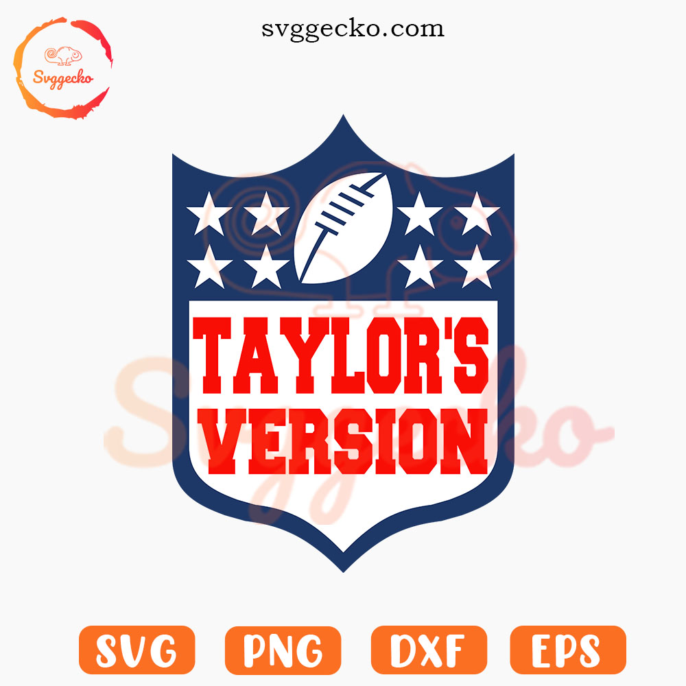 Taylor's Version NFL Logo SVG, Swiftie Football SVG, Chiefs Fan SVG PNG Cut Files