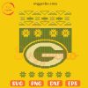 Green Bay Packers Christmas Ugly Sweater SVG, Packers NFL Christmas SVG PNG Cut Files