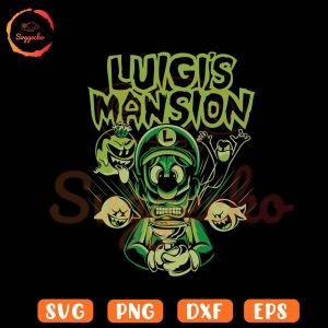 Luigi's Mansion SVG, Mario Ghosts SVG, Spooky Halloween Game SVG PNG Cricut Files
