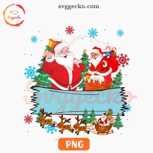 Santa Claus Custom Name PNG, Christmas Winter PNG Digital Downloads