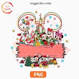 Mickey Friends Christmas Custom Name PNG Digital Downloads