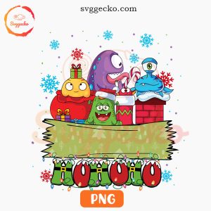 Cute Monster Cartoon Christmas Custom Name PNG, Hohoho PNG, Funny Christmas For Kids Designs