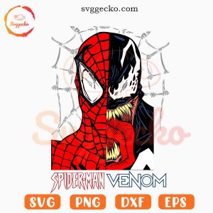 Spiderman Venom Face SVG, Marvel Comics SVG PNG Cricut Files