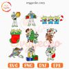 Toy Story Christmas SVG Bundle, Woody Buzz Lightyear Christmas SVG, Disney Cartoon Xmas SVG PNG Digital Cricut
