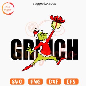 Air Grinch SVG, Grinch Jordan Christmas Gift SVG PNG Digital Download