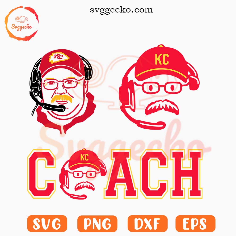 Andy Reid SVG Bundle, Kansas City Chiefs Coach SVG PNG Cut Files