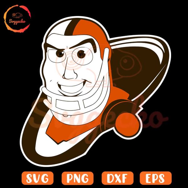 Cleveland Browns Buzz Lightyear Logo SVG, Browns NFL Disney SVG PNG Digital Files