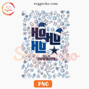 Dallas Cowboys Ho Ho Ho PNG, Cowboys Football Christmas PNG Design Downloads