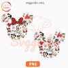 Disney Mouse Ears Christmas PNG, Mickey Minnie Head Christmas PNG Sublimation Files