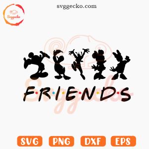 Disney Friends SVG, Donald Daisy SVG, Mickey Minnie Friends SVG PNG Cutting Files