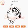 Middle Finger Turkey SVG, Funny Thanksgiving SVG, Flipping The Bird SVG PNG