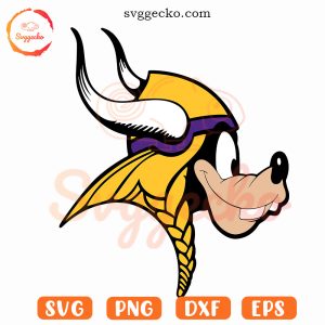 Minnesota Vikings Goofy Logo SVG, Vikings NFL Disney SVG PNG Cricut Download