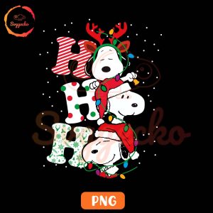 Ho Ho Ho Snoopy PNG, Peanuts Dog Christmas PNG Digital Downloads