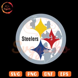 Pittsburgh Steelers Seven Dwarfs Logo SVG, Steelers NFL Disney SVG PNG