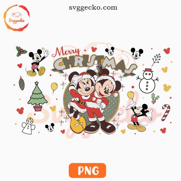 Mickey And Minnie Merry Christmas PNG, Cute Christmas PNG, Disney Holiday PNG Mug