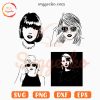 Taylor Swift Silhouette SVG, Eras Tour SVG, Swifties SVG PNG Cutting Files