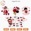 Bad Bunny Valentine SVG Bundle, Benito Is My Valentine SVG, Un San Valentin Sin Ti SVG