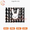 Bad Bunny Retro Wavy SVG PNG EPS DXF Instant Download