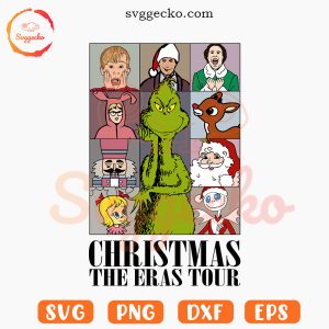 Christmas Eras Tour SVG, Christmas Movies SVG, Swifties Xmas SVG PNG Cut Files
