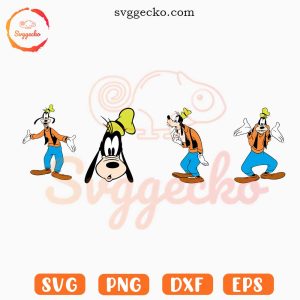 Goofy SVG Bundle, Walt Disney Dog SVG PNG EPS DXF Cricut Files