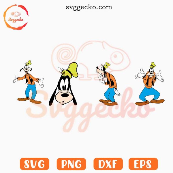 Goofy SVG, Walt Disney Dog SVG PNG EPS DXF Cricut Files