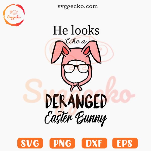 He Looks Like A Deranged Easter Bunny SVG, Ralphie Christmas Story SVG PNG Cricut