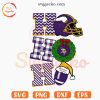 Ho Ho Ho Vikings SVG, Vikings Xmas Wreath SVG, Minnesota Vikings Christmas SVG PNG Cricut Files