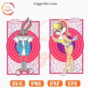 Bugs And Lola Bunny SVG, Looney Tunes Rabbit Love SVG, Couple Shirts SVG PNG