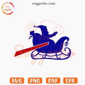Santa Sleigh Buffalo Bills SVG, Merry Billsmas SVG, Bills Football Christmas SVG PNG Files