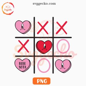 Bad Bunny Heart Xo PNG, Benito Love Valentine's PNG Sublimation Designs