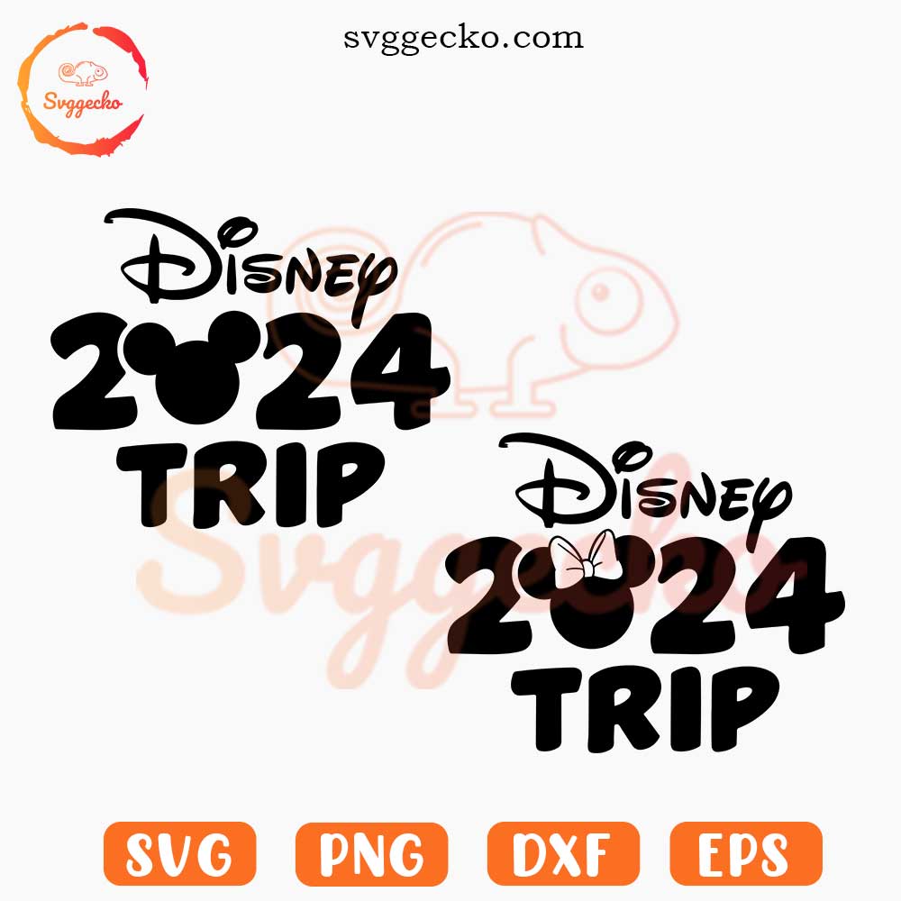 Disney Trip 2024 SVG, Disney Family Trip 2024 SVG, Walt Disney World Vacation SVG PNG For Shirts