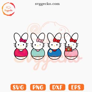 Hello Kitty Peeps SVG, Hello Kitty Easter Day SVG, Bunny Candy SVG PNG Shirt
