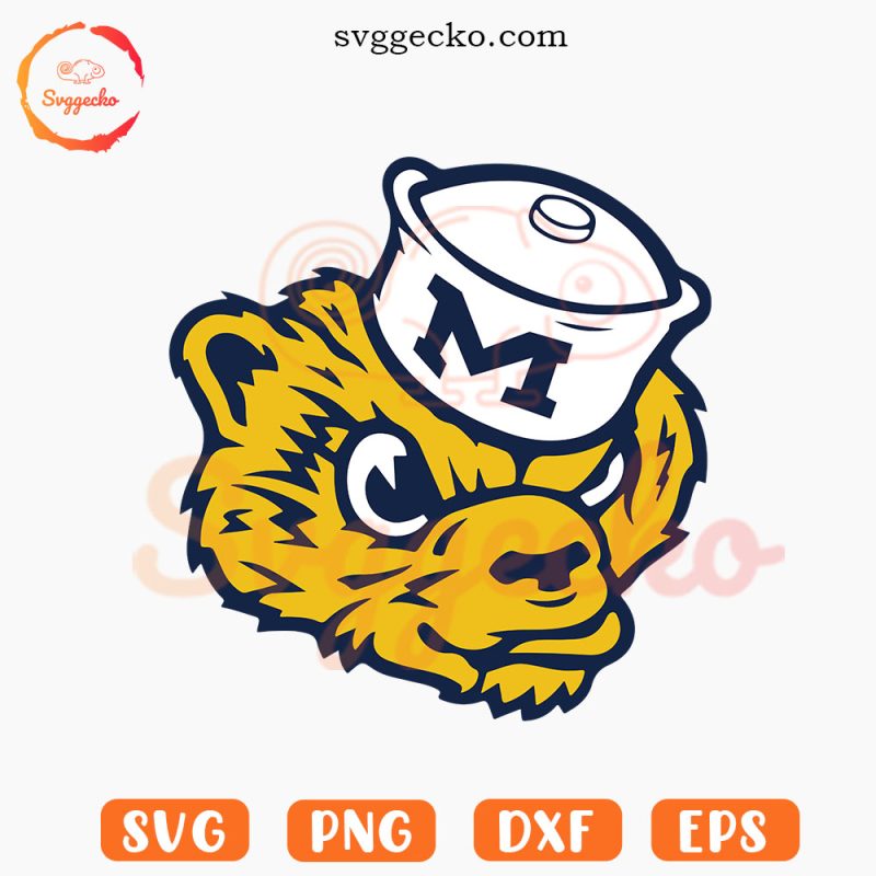 Michigan Wolverines Biff Head SVG, Wolverines Football Mascot SVG PNG