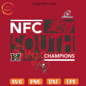 NFC South 2023 Champions SVG, Tampa Bay Buccaneers SVG, Buccaneers NFL Playoffs 2023 SVG PNG Download
