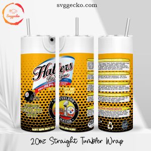 Steelers Haters Be Gone 20oz Straight Tumbler Wrap PNG, Funny Pittsburgh Steelers Skinny Tumbler Template File