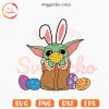 Baby Yoda Bunny And Easter Eggs SVG, Cute Yoda Happy Easter SVG PNG Cut Files