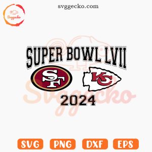 Super Bowl LVIII 2024 SVG PNG Files For Cricut