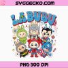 Colorful Labubu PNG, Labubu Superhero Halloween PNG