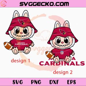 Labubu Arizona Cardinals SVG, Labubu Football Teams SVG, Labubu NFL SVG PNG Files