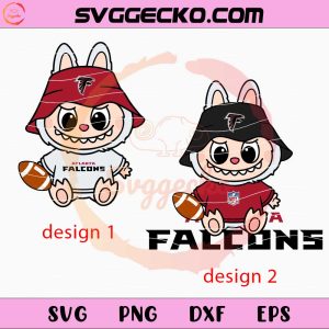 Labubu Atlanta Falcons SVG, Labubu Football Teams SVG, Labubu NFL SVG PNG Files