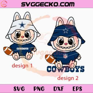 Labubu Dallas Cowboys SVG, Labubu Football Teams SVG, Labubu NFL SVG PNG Files