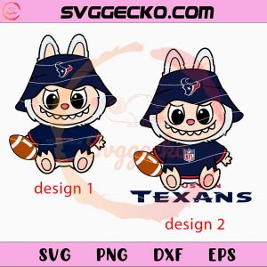 Labubu Houston Texans SVG, Labubu Football Teams SVG, Labubu NFL SVG PNG Files