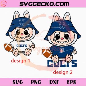 Labubu Indianapolis Colts SVG, Labubu Football Teams SVG, Labubu NFL SVG PNG Files