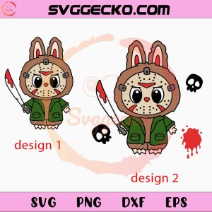 Labubu Jason SVG, The Monsters Jason SVG, Labubu Jason Halloween SVG Files