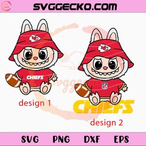 Labubu Kansas City Chiefs SVG, Labubu Football Teams SVG, Labubu NFL SVG PNG Files